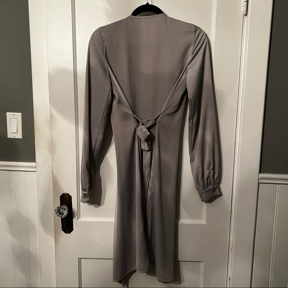 Long Silver/Grey Cardigan- Size XS - Picture 3 of 5